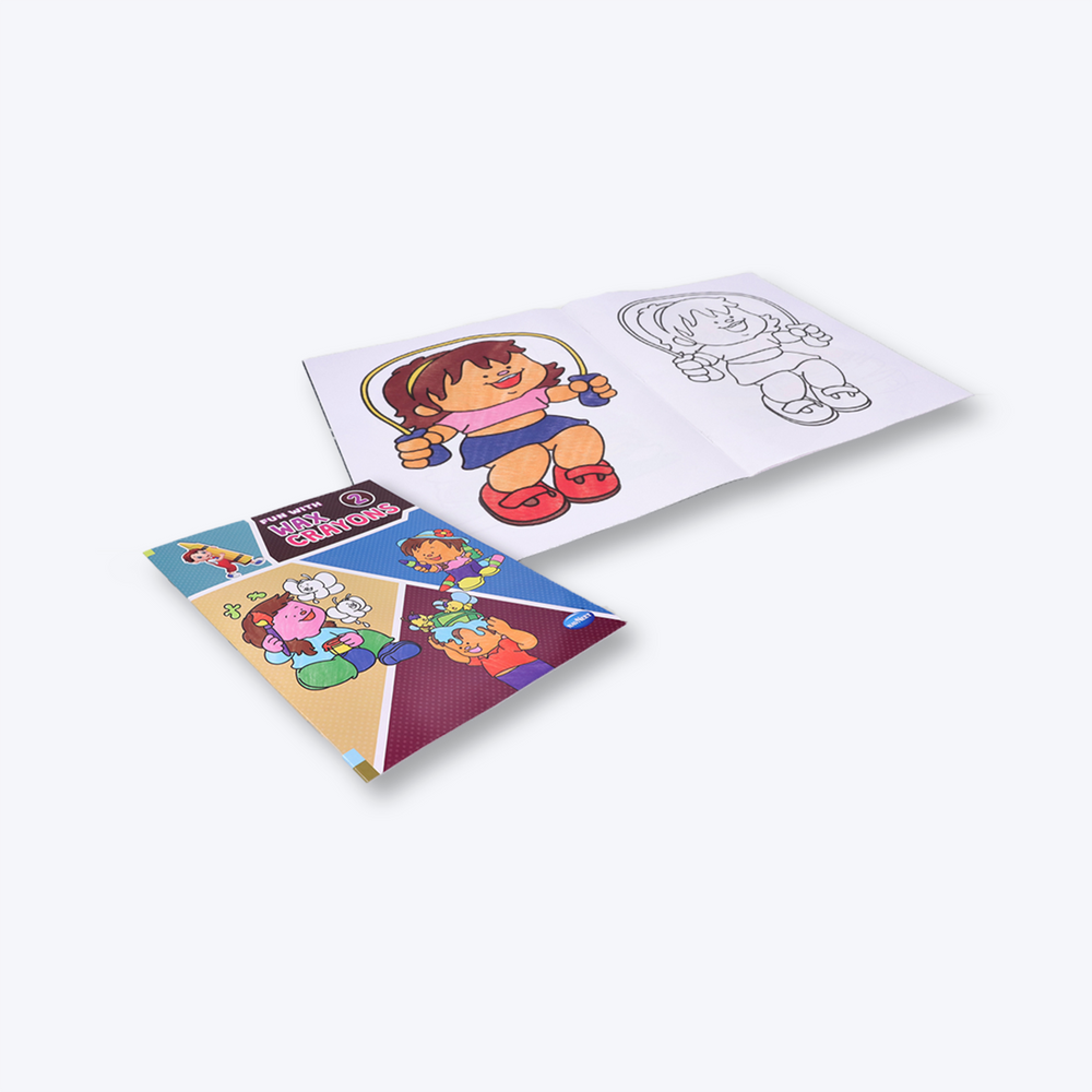 Navneet Fun with Wax Crayons colouring books series for all age groups and fun activity