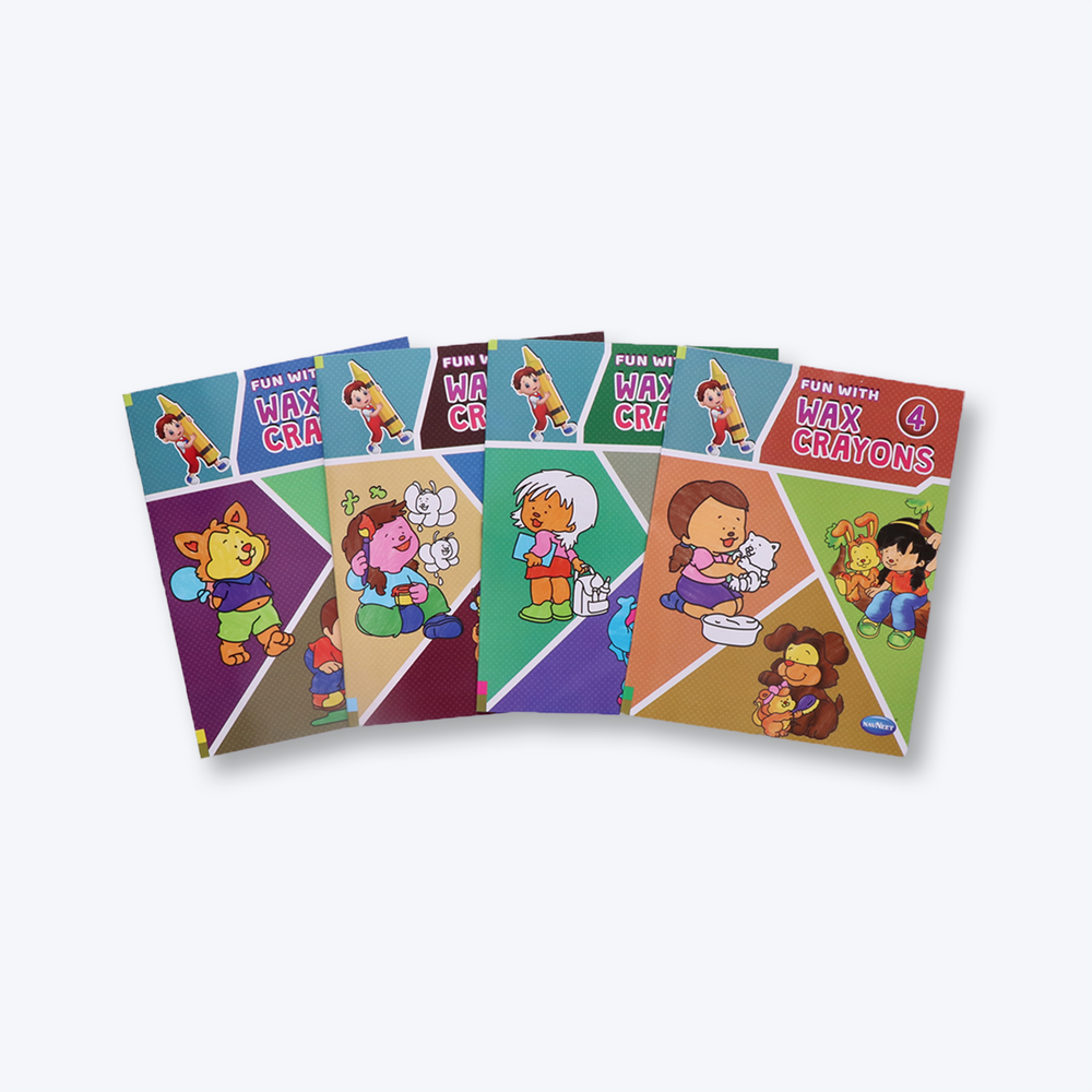 Navneet Fun with Wax Crayons colouring books series for all age groups and fun activity