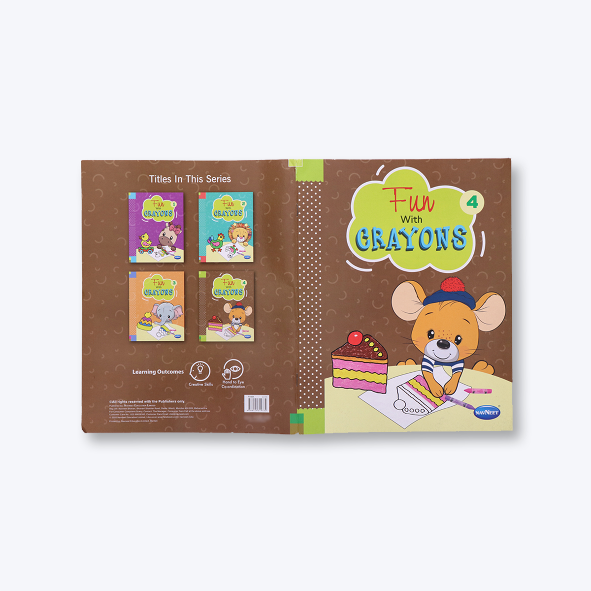 Navneet Fun with Crayons series set of 4 books with different images
