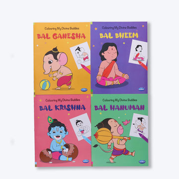 Navneet Colouring My Divine Buddies series- Bal Ganesha, Bal Krishna, Bal Hanuman and Bal Bheem series.