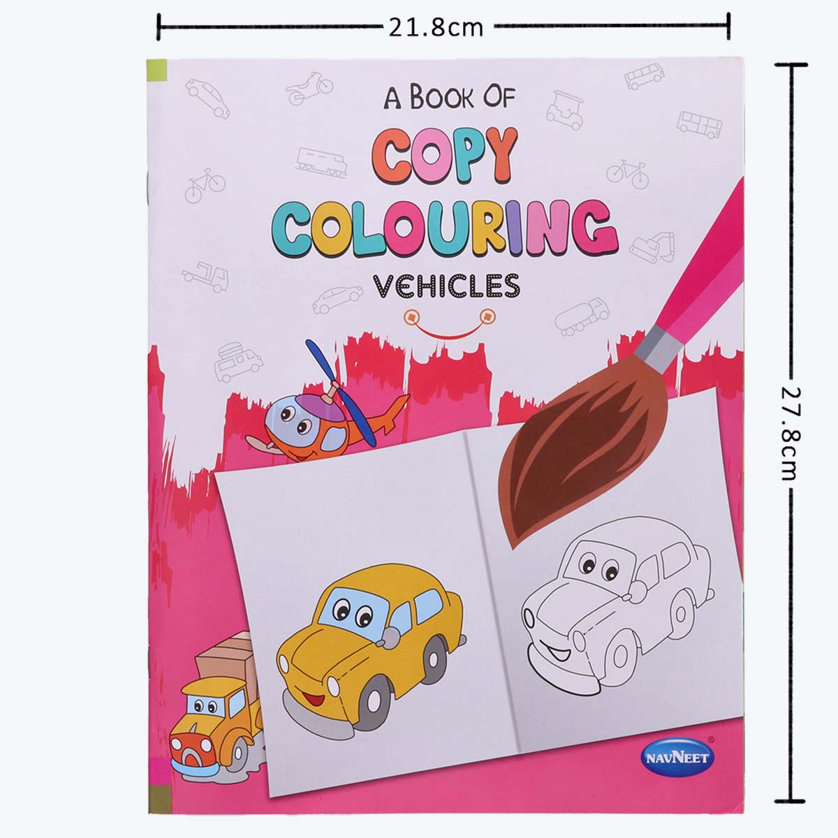 Navneet A Book of copy colour - Themes - Vegetables, Fruits, Flowers, Vehicles