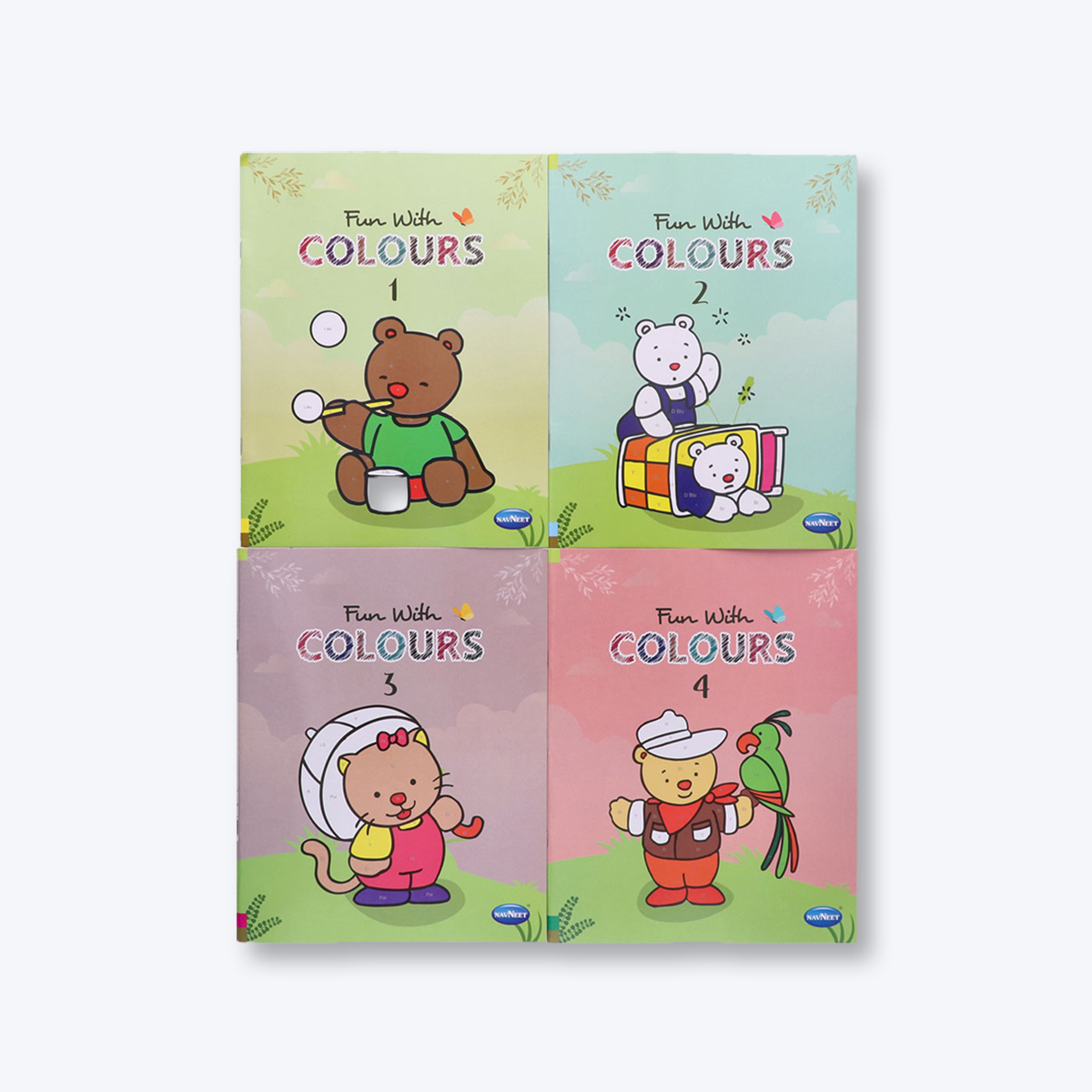Navneet Fun with colour book series - I to IV colouring book series for children
