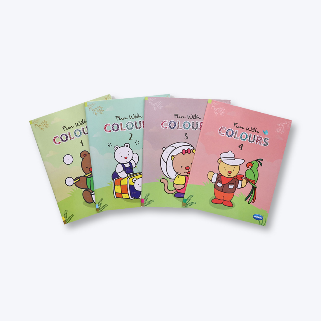 Navneet Fun with colour book series - I to IV colouring book series for children