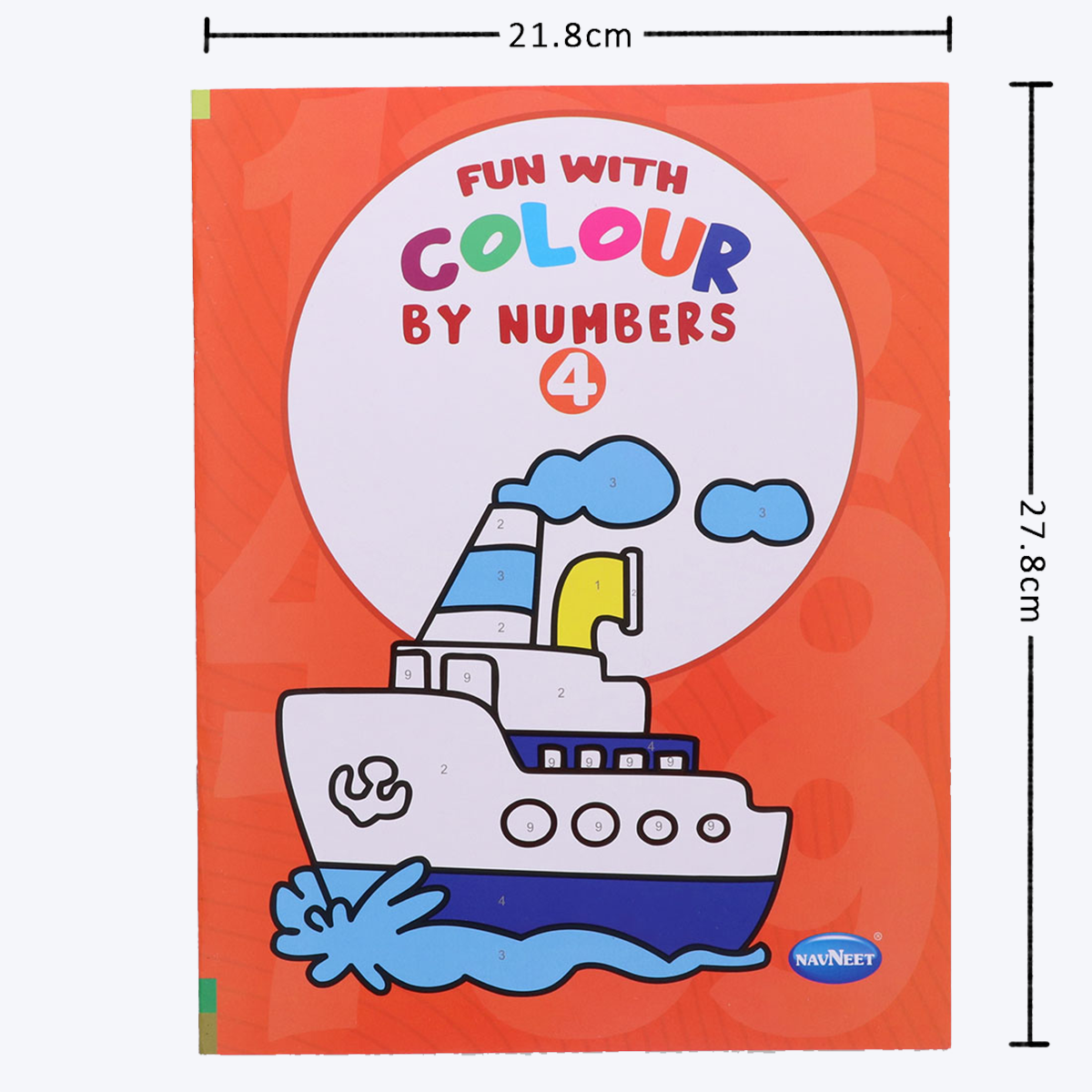 Navneet Colour by Numbers Book- I to 4 fun colouring with numbers series