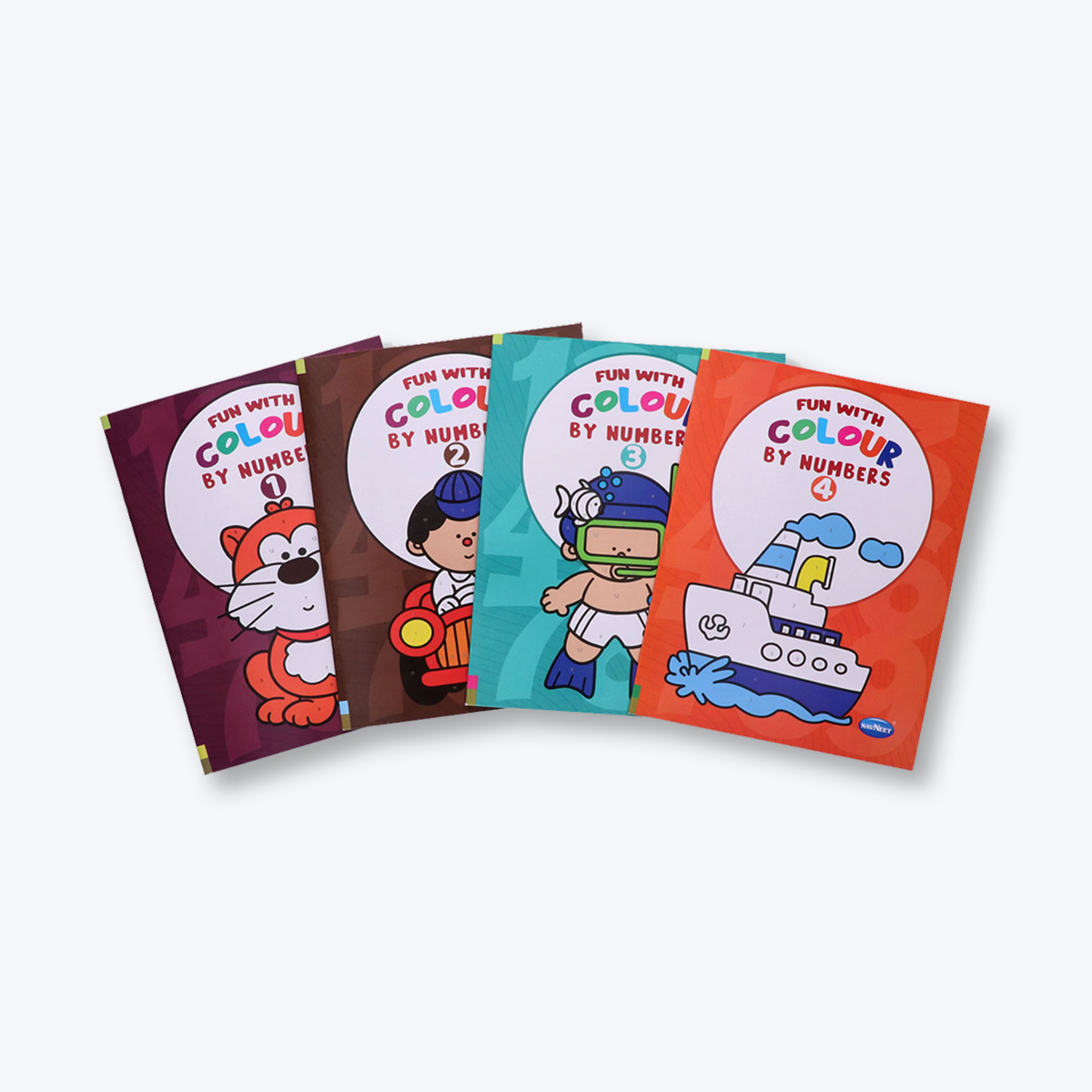 Navneet Colour by Numbers Book- I to 4 fun colouring with numbers series