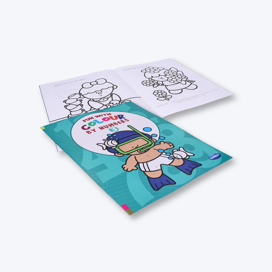 Navneet Colour by Numbers Book- I to 4 fun colouring with numbers series