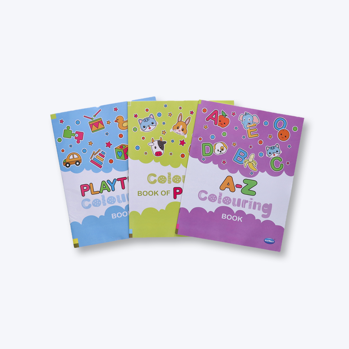 Navneet Colouring book series for kids , theme based series set of 3 books - colouring Book- Play time , pets, A-Z Colouring Book.