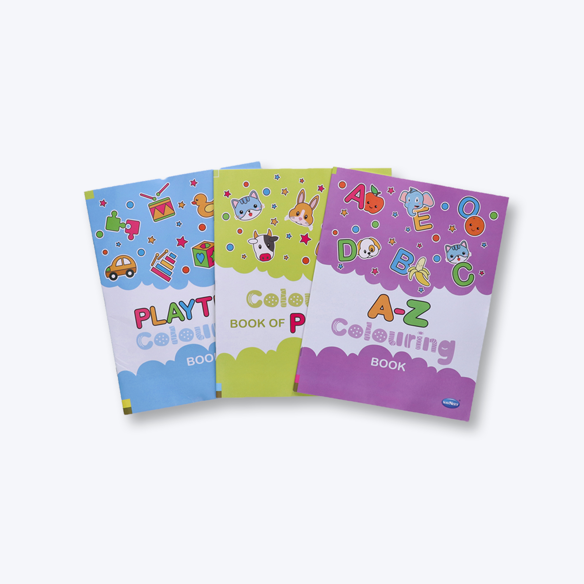 Navneet Colouring book series for kids , theme based series  set of 3 books - colouring Book- Play time , pets, A-Z Colouring Book.