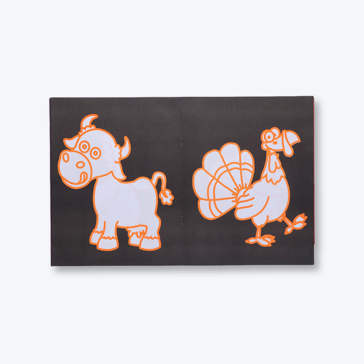 Navneet Neon Book series- I , theme based farm and Jungle bright neon colouring books for kids