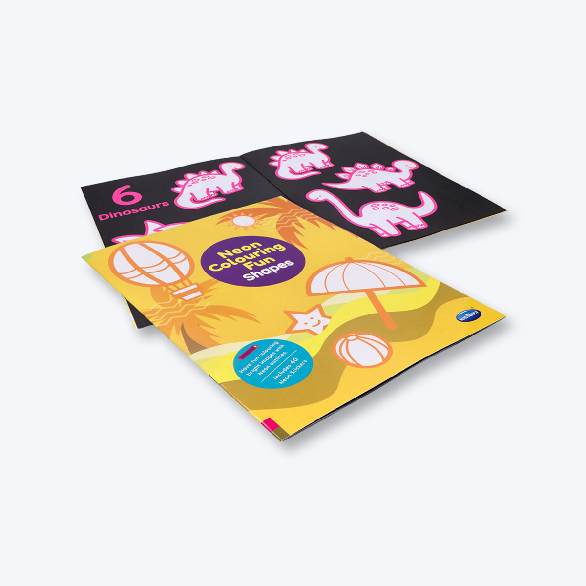 Navneet Neon Colouring Book series Shapes and Numbers bright neon colouring books for kids