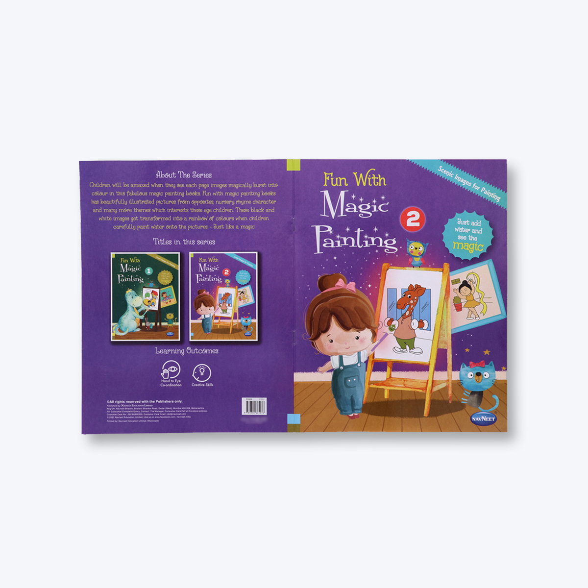 Navneet My First Magic Painting Book and Fun With Magic Painting Books - Pack of 6 Books - Best for toddlers and younger kids