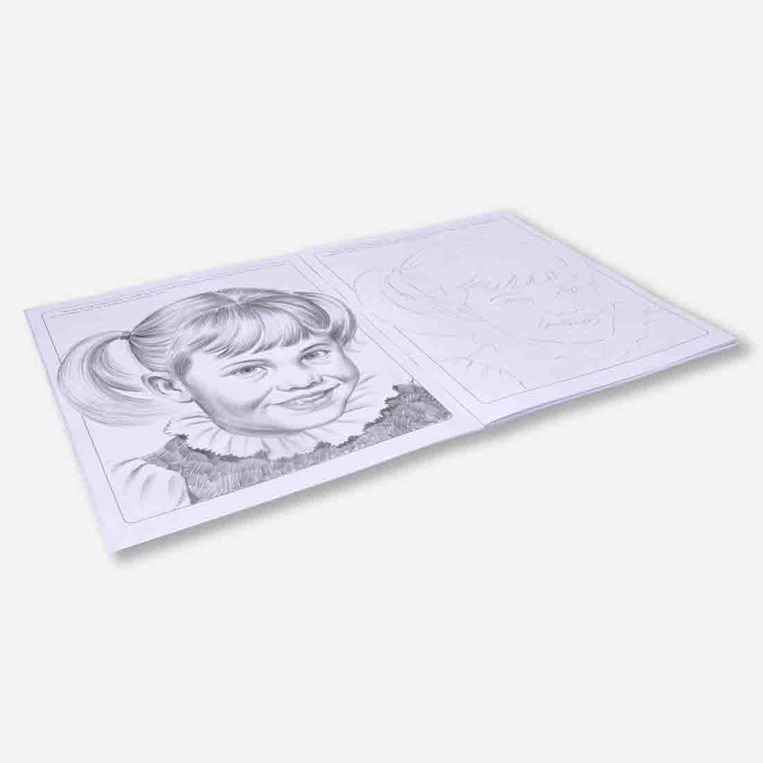 Navneet Learn Pencil Shading Portraits 1 and 2 â€“ For Elementary Art Prep â€“ How to draw Portraits - Pack of 2 Books