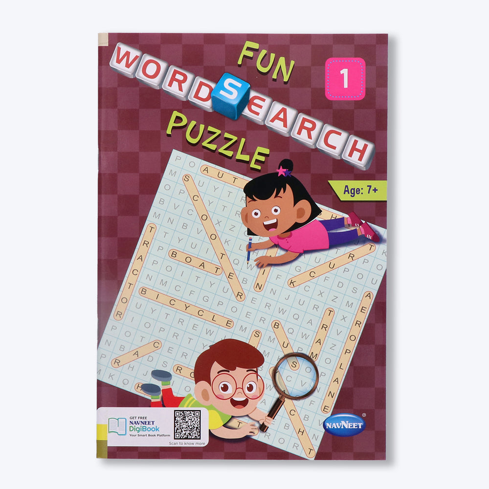 Navneet Fun word Search Puzzles - 1 and 2 Book- Word search and other puzzles book
