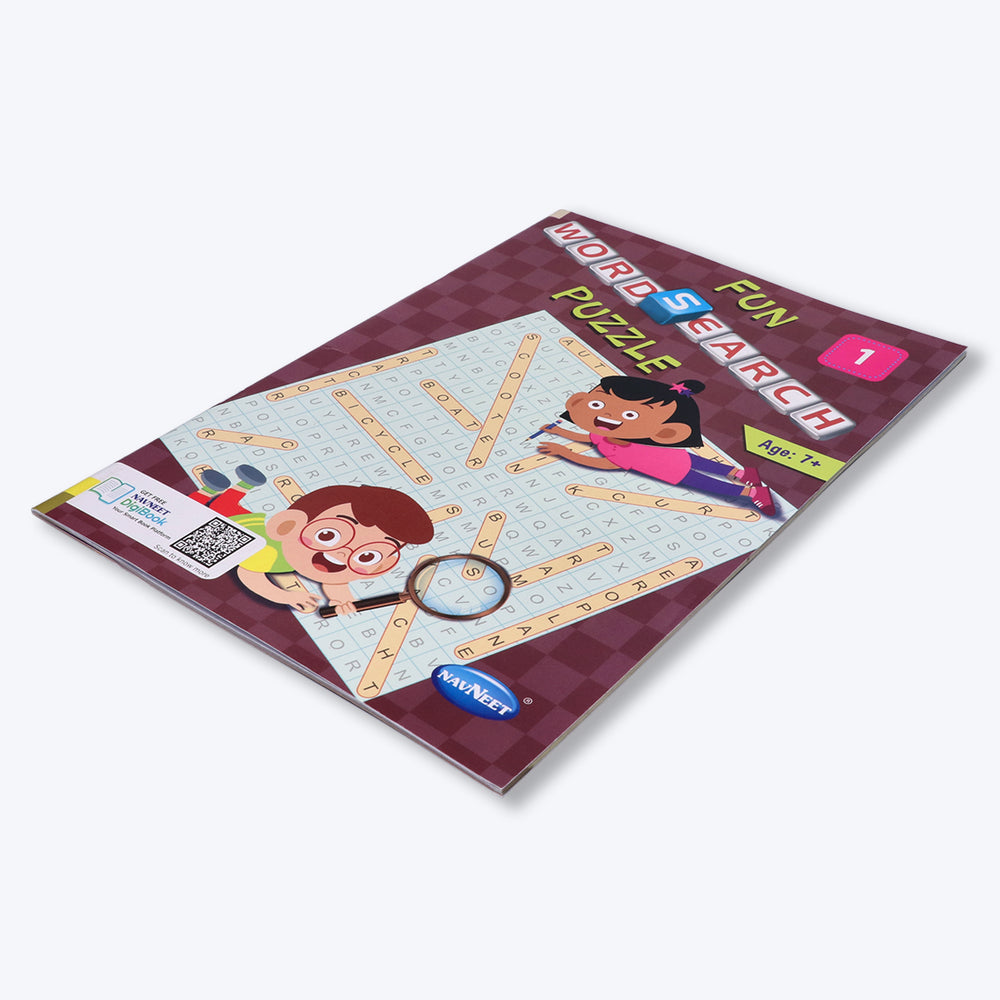 Navneet Fun word Search Puzzles - 1 and 2 Book- Word search and other puzzles book