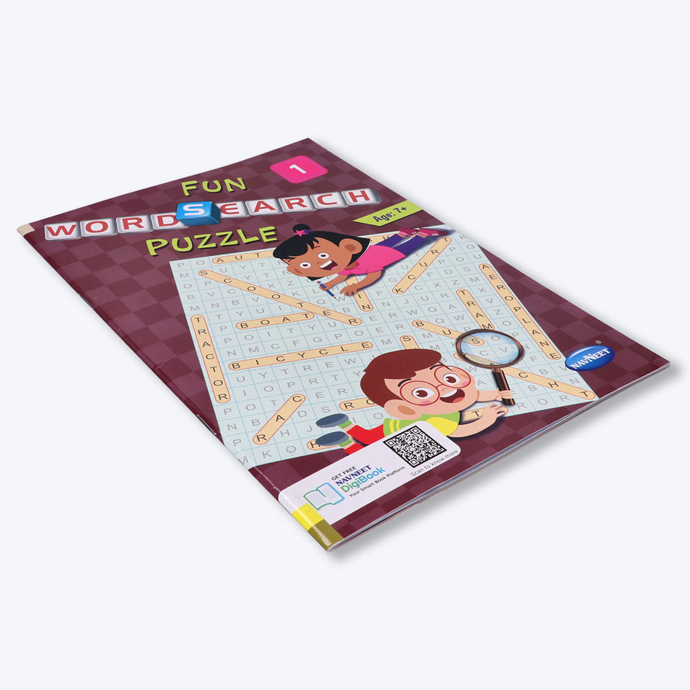 Navneet Fun word Search Puzzles - 1 and 2 Book- Word search and other puzzles book