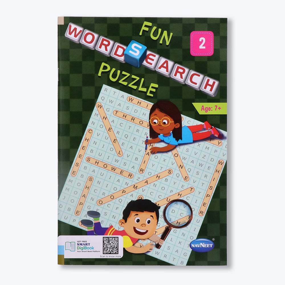 Navneet Fun word Search Puzzles - 1 and 2 Book- Word search and other puzzles book