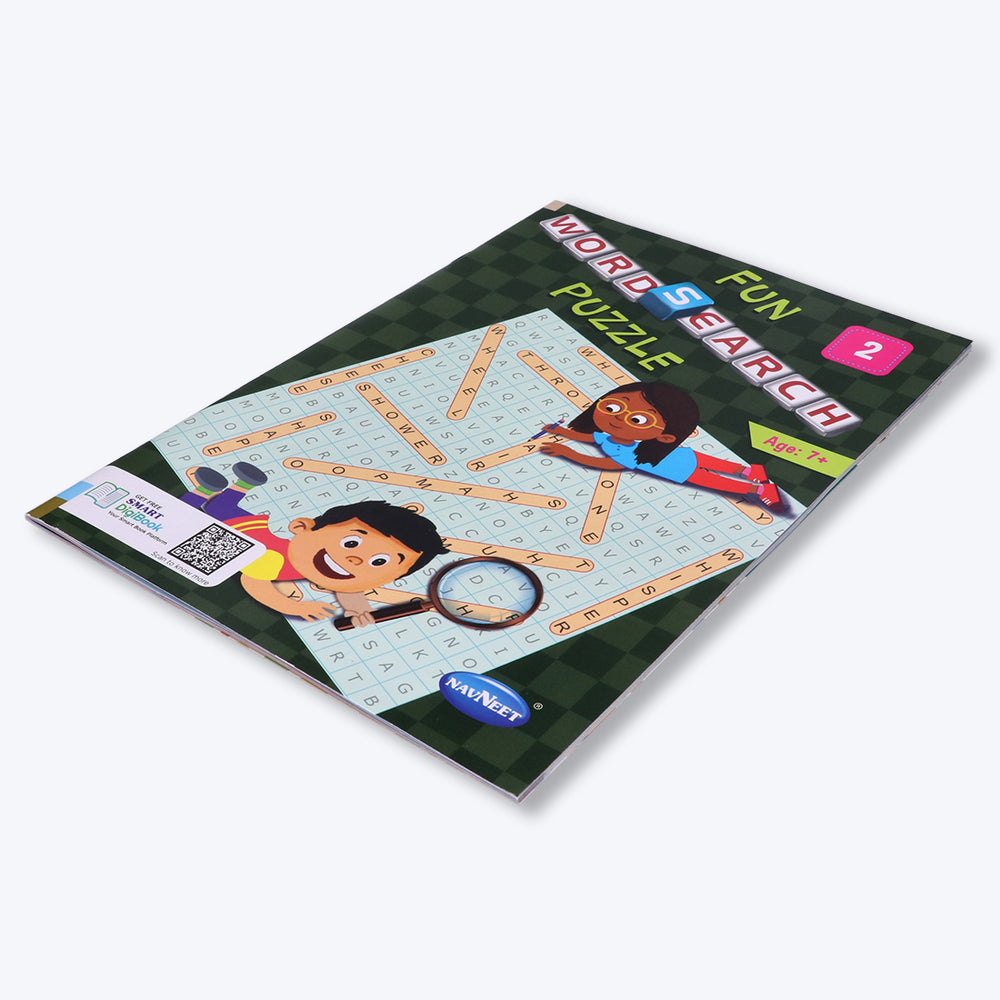 Navneet Fun word Search Puzzles - 1 and 2 Book- Word search and other puzzles book