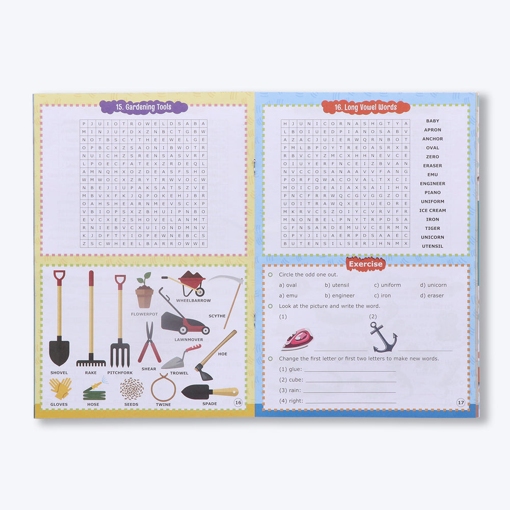 Navneet Fun word Search Puzzles - 1 and 2 Book- Word search and other puzzles book