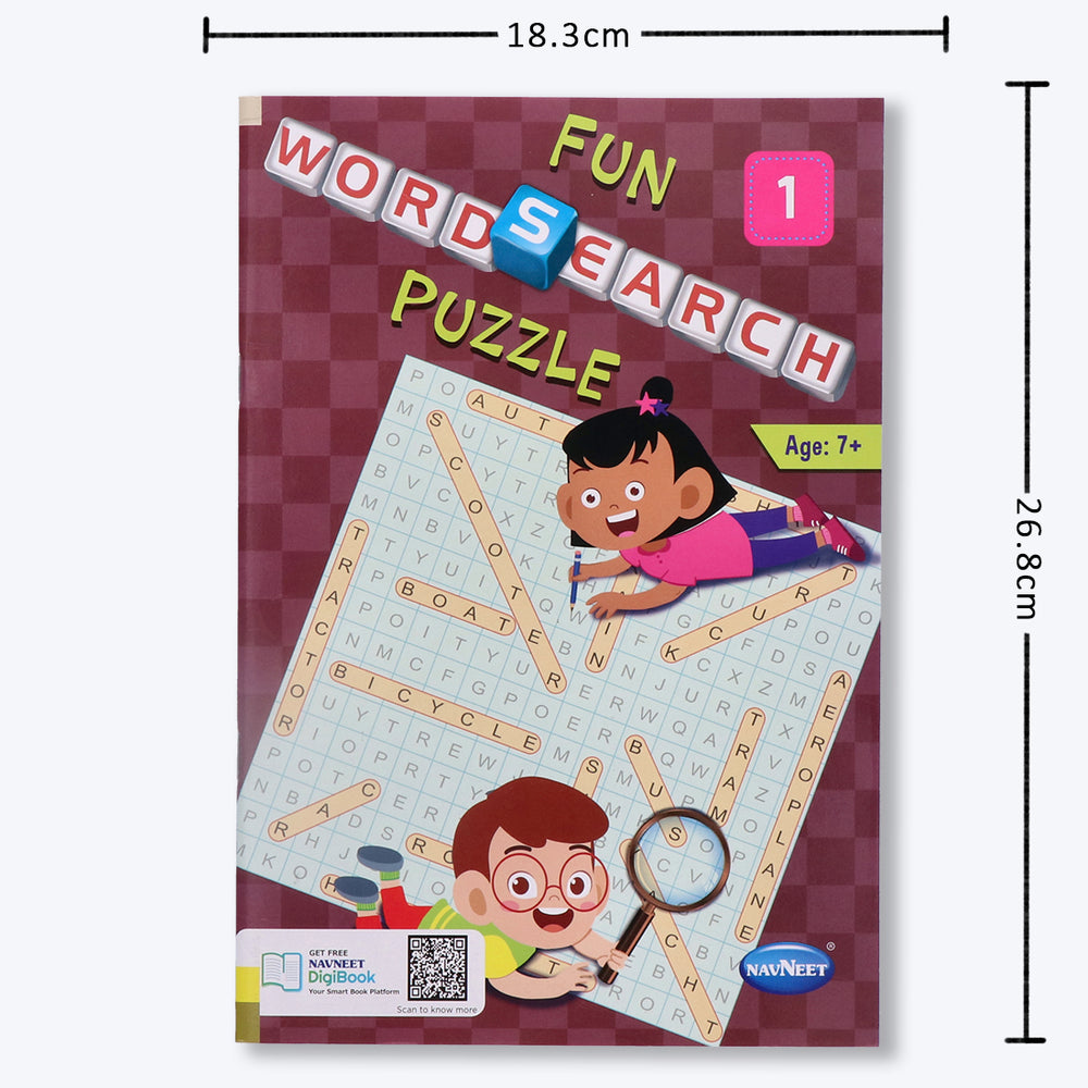Navneet Fun word Search Puzzles - 1 and 2 Book- Word search and other puzzles book