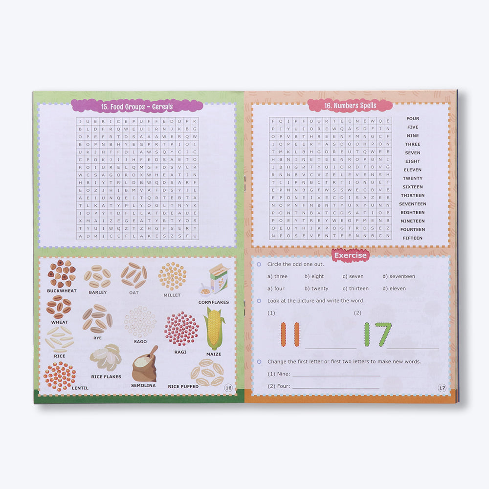 Navneet Fun word Search Puzzles - 1 and 2 Book- Word search and other puzzles book