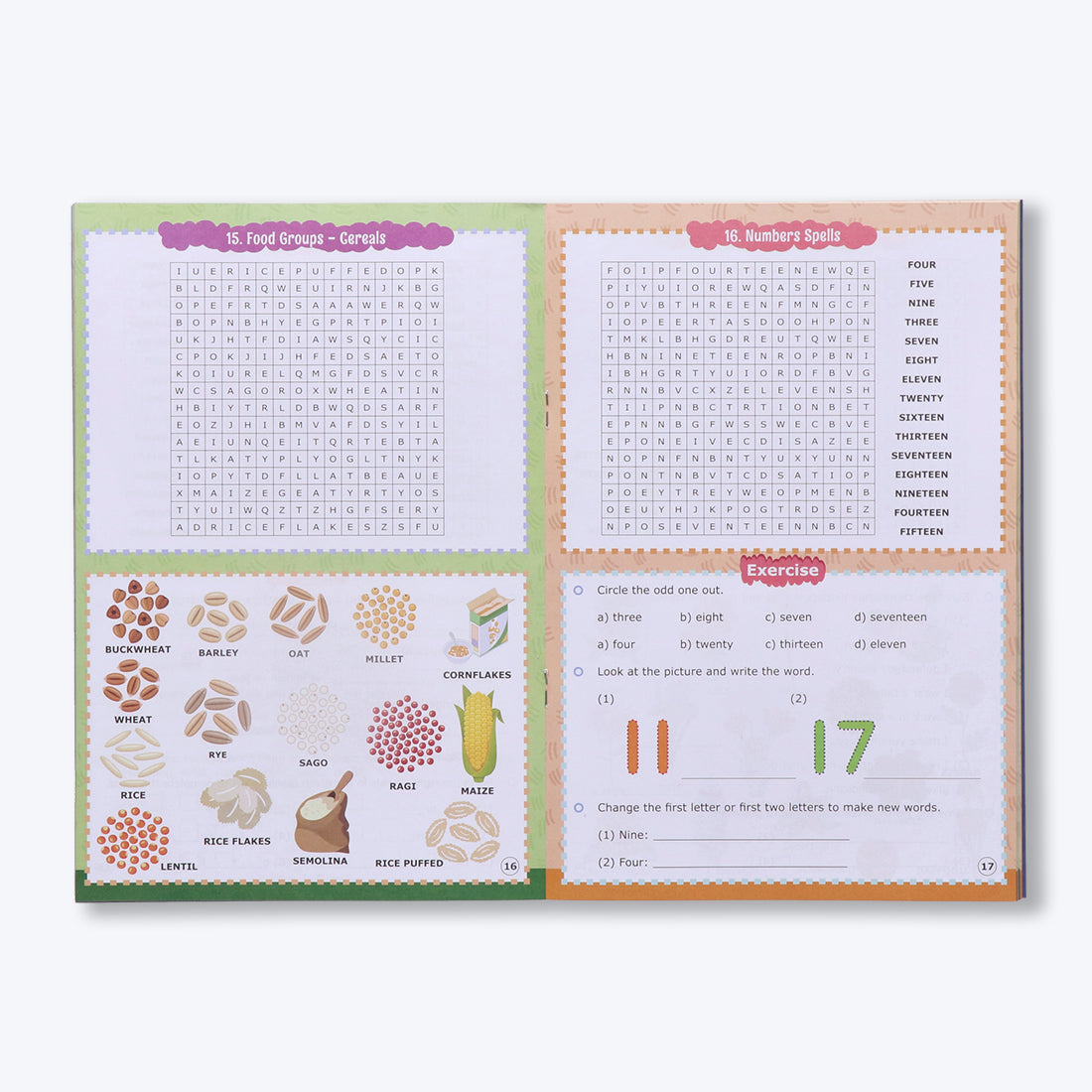 Navneet Fun word Search Puzzles - 1 and 2 Book- Word search and other puzzles book