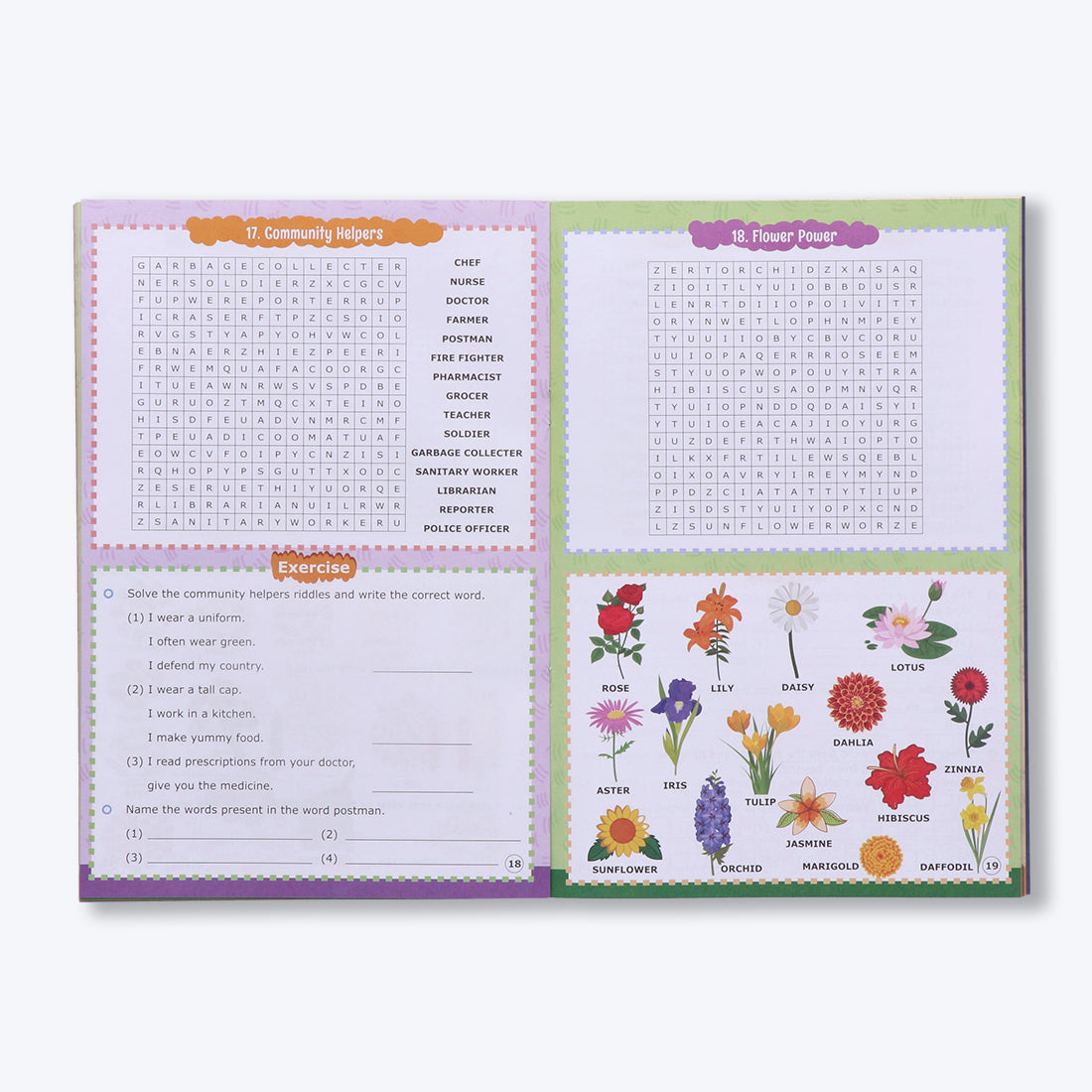 Navneet Fun word Search Puzzles - 1 and 2 Book- Word search and other puzzles book