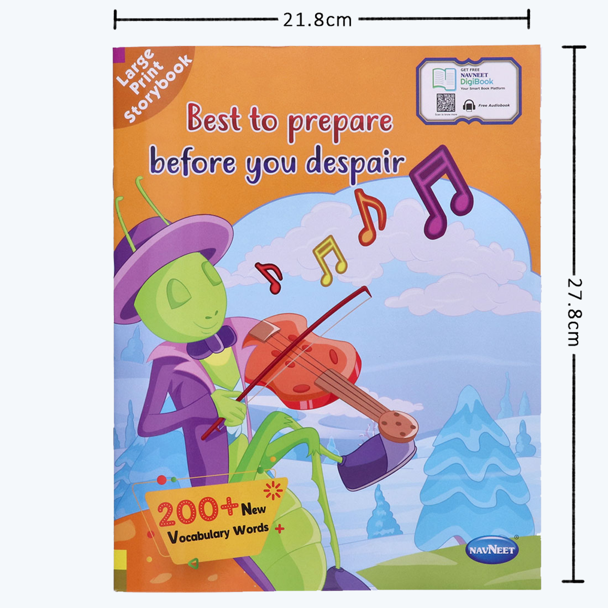 Navneet Large Print Storybooks 3- Set of 2 books with 200+ Vocabulary Words- With Colourful Illustrations- Read aloud stories- Bedtime Stories- Audio Book- Social-Emotional