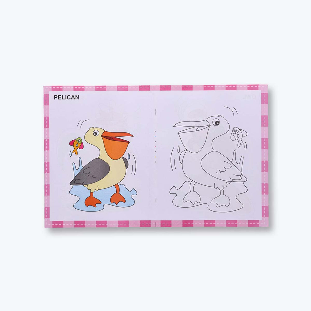 Navneet A Book of copy colour - Themes - Birds, wild Animals, Pet Animals, Good Manners, Holidays