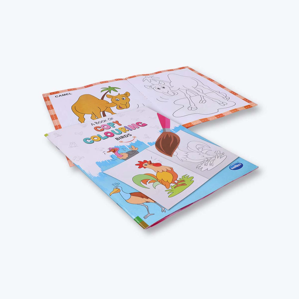 Navneet A Book of copy colour - Themes - Birds, wild Animals, Pet Animals, Good Manners, Holidays