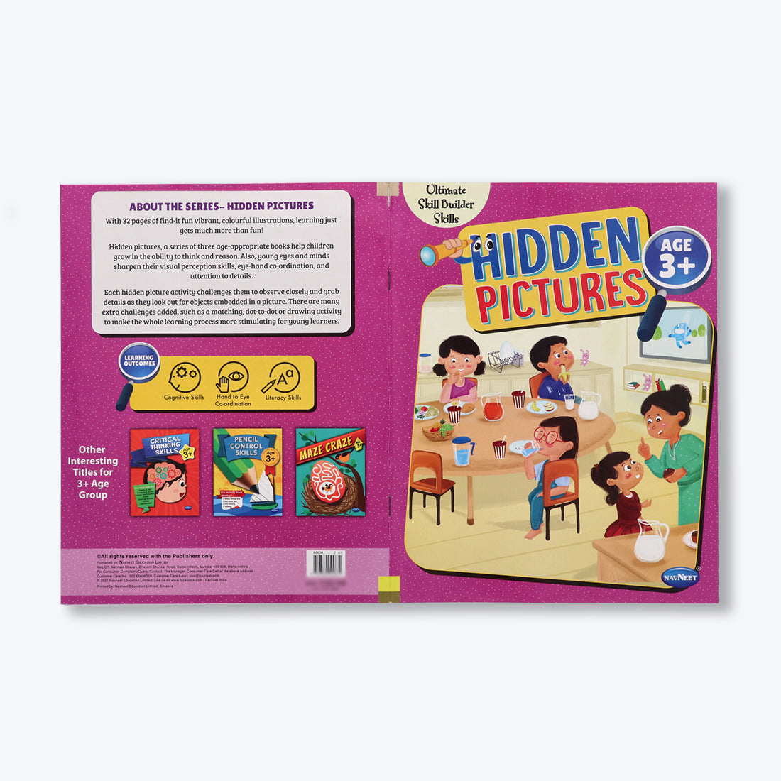 Navneet Maze Craze and Hidden Picture for 3+ age set of 2 books packed with activities