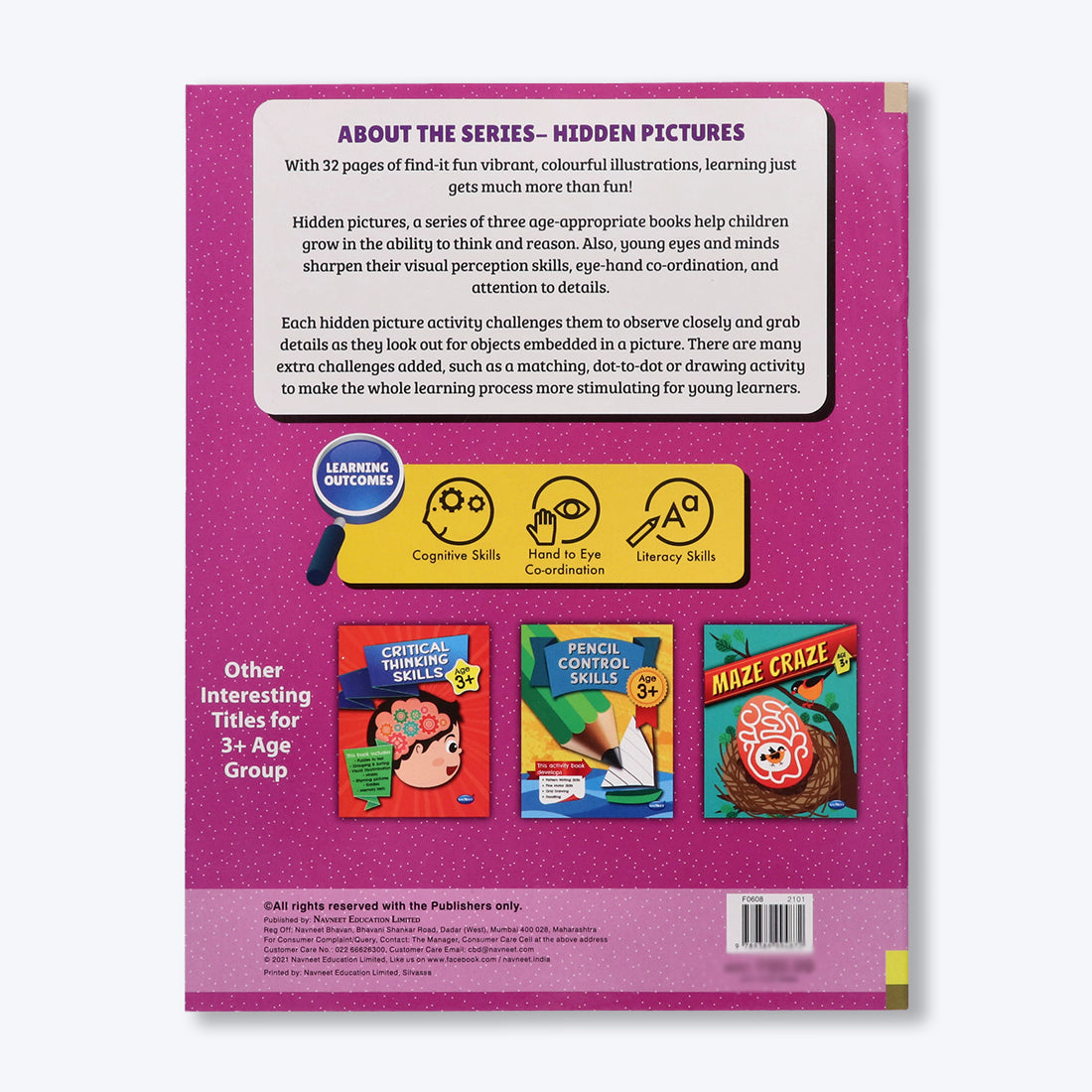 Navneet Maze Craze and Hidden Picture for 3+ age set of 2 books packed with activities