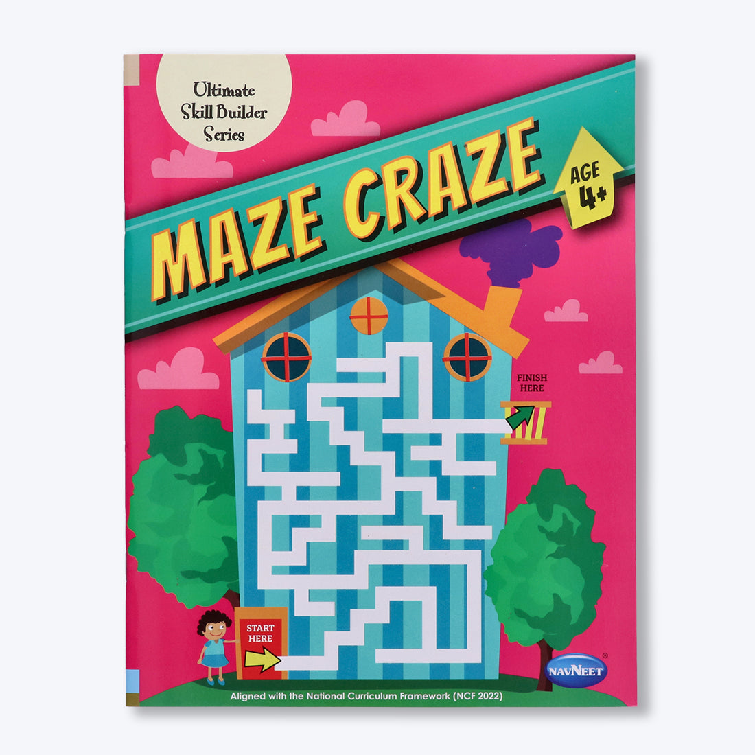 Navneet Maze Craze and Hidden Picture for 4+ age set of 2 books packed with activities