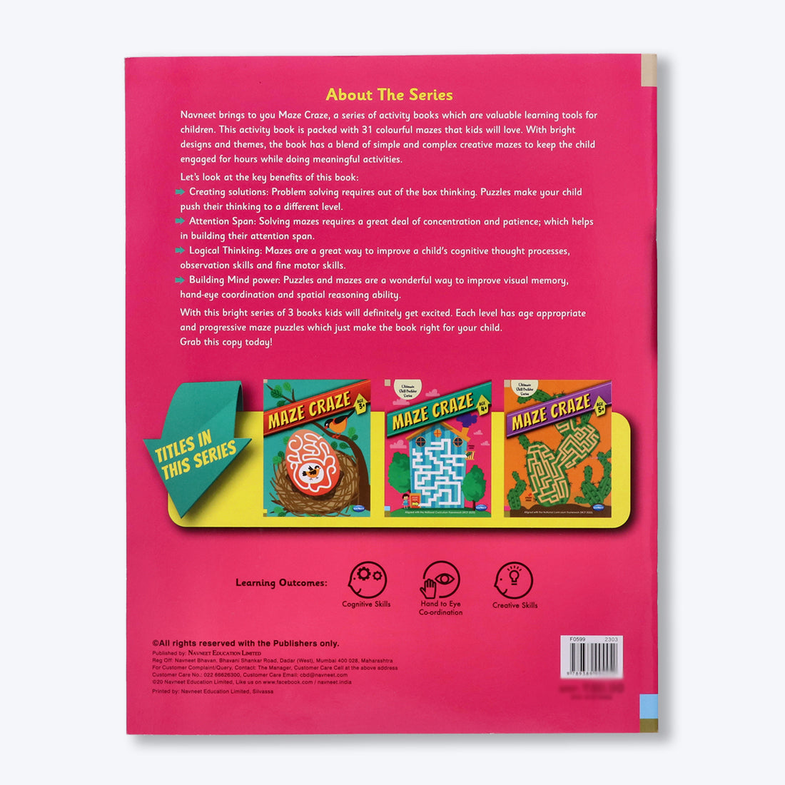 Navneet Maze Craze and Hidden Picture for 4+ age set of 2 books packed with activities
