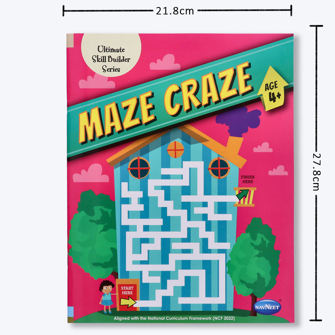 Navneet Maze Craze and Hidden Picture for 4+ age set of 2 books packed with activities