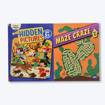 Navneet Maze Craze and Hidden Picture for 5+ age set of 2 books packed with activities Pack Of 1