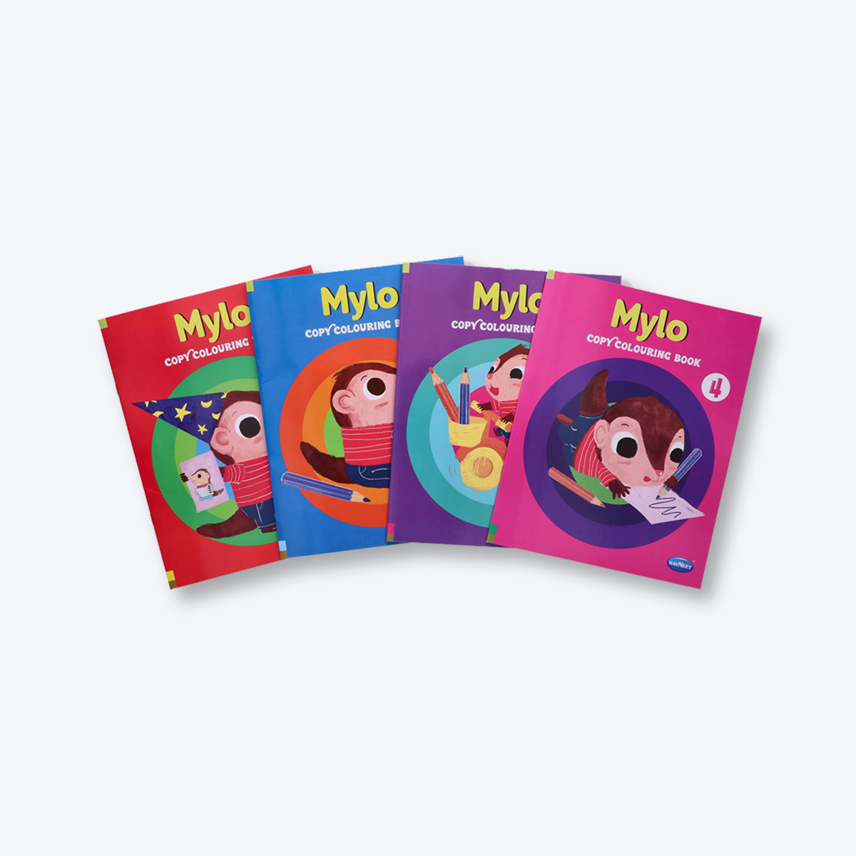 Navneet Mylo Copy Colouring Book series-Painting and colouring books for kids- Best for Children with Youva Stationery