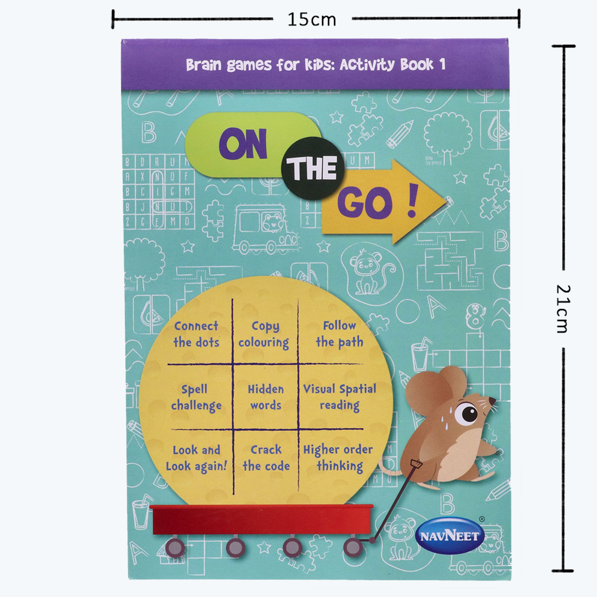 Brain Games for Kids Activity Books- On the Go- Set of 4 Books- For Kindergarten Kids- Develops Essential Skills- A collection of activities- Busy Vacation Activity Books