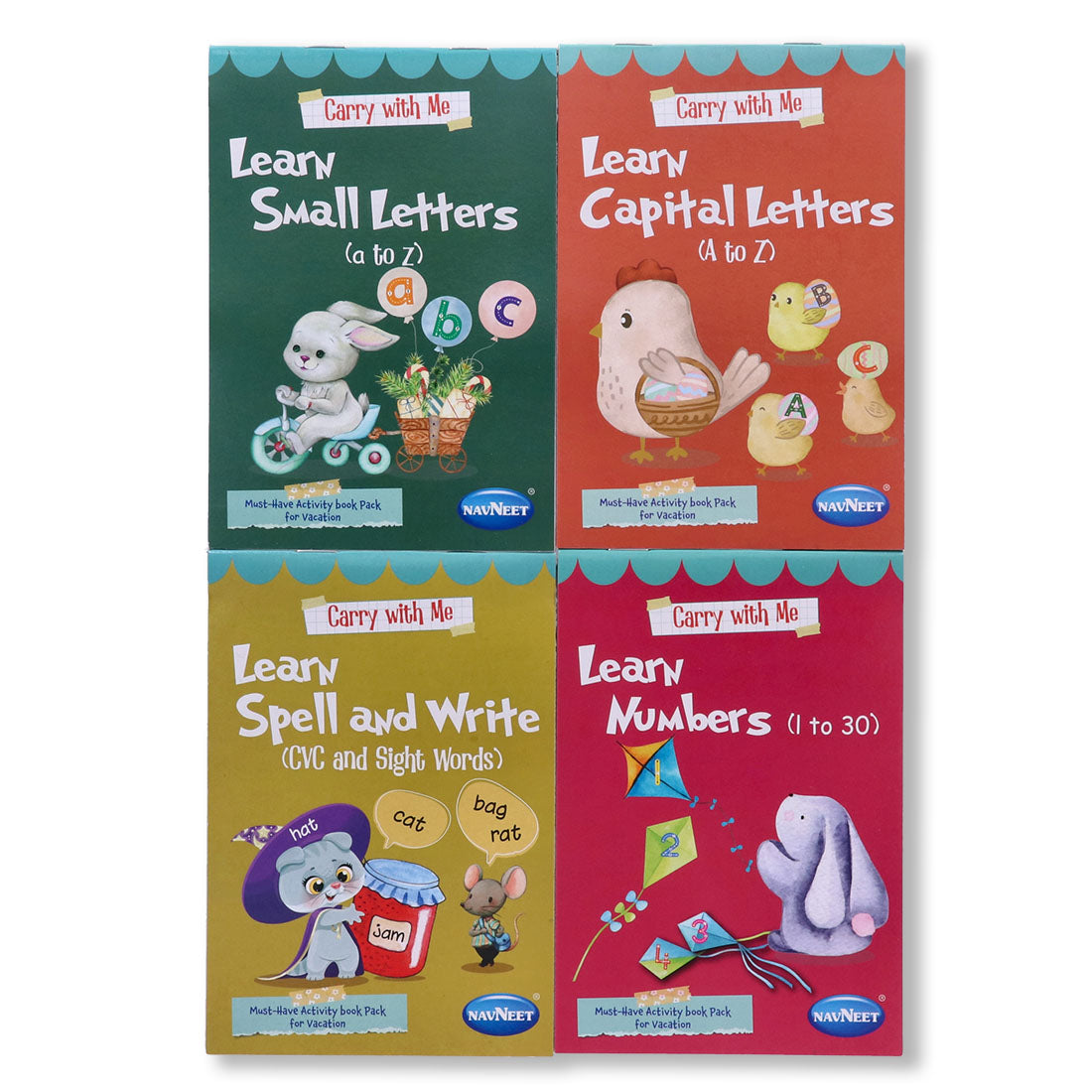 Navneet Carry With Me Series Capital Letters, Small Letters, Spell and