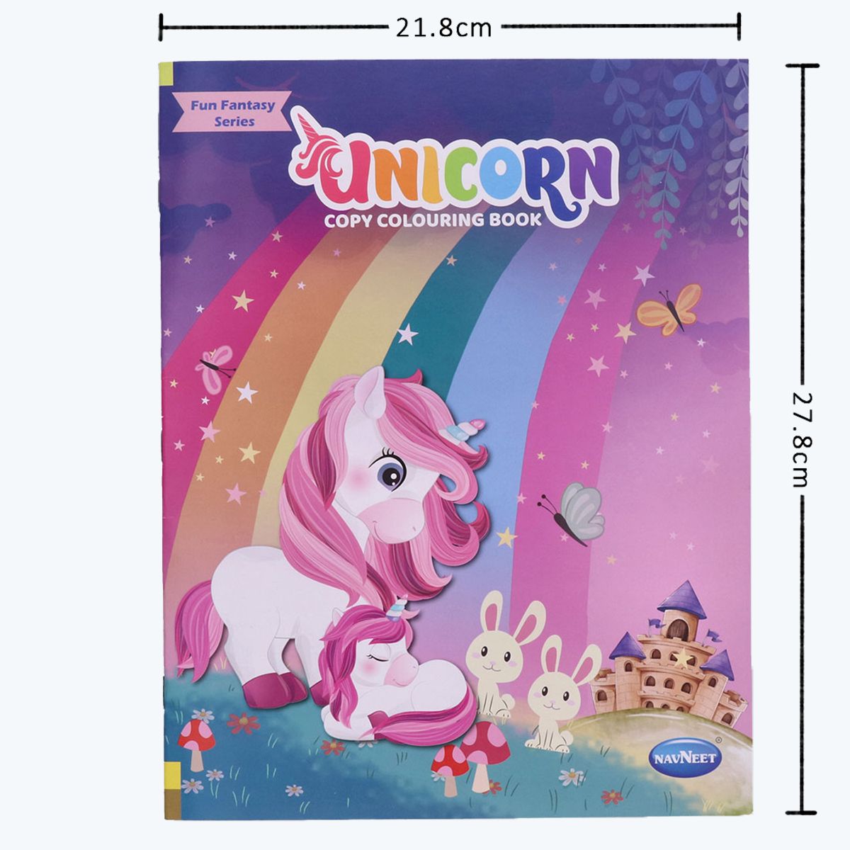 Navneet Fun Fantasy Series Copy Colouring Book - Set of 3 books - Unicorn, Mermaid, Superheroes - Painting and colouring books for kids- Youva Stationery- 40+ pages