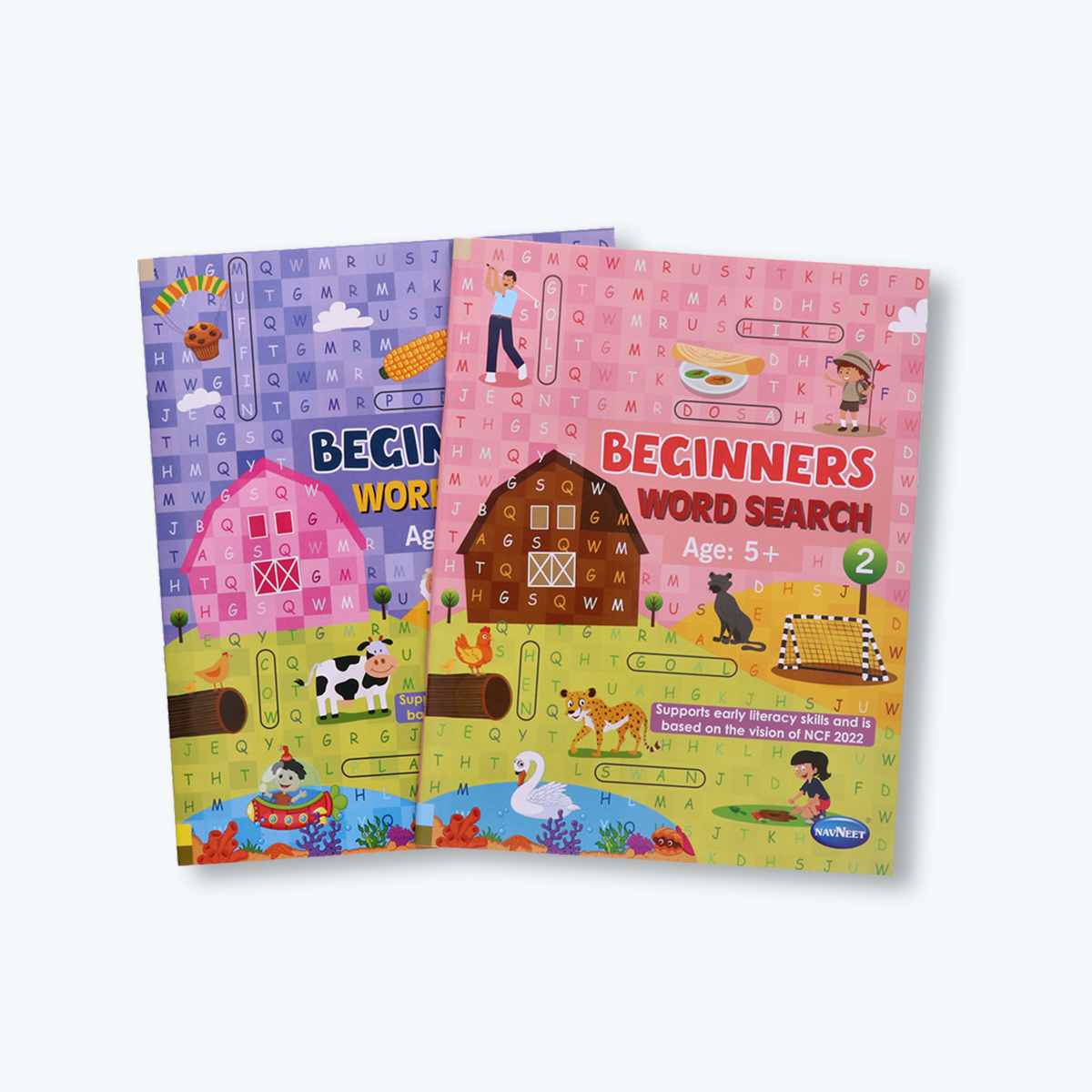 Navneet Beginners Word Search Book Combo-Book 1 and 2,word search activity for Kids