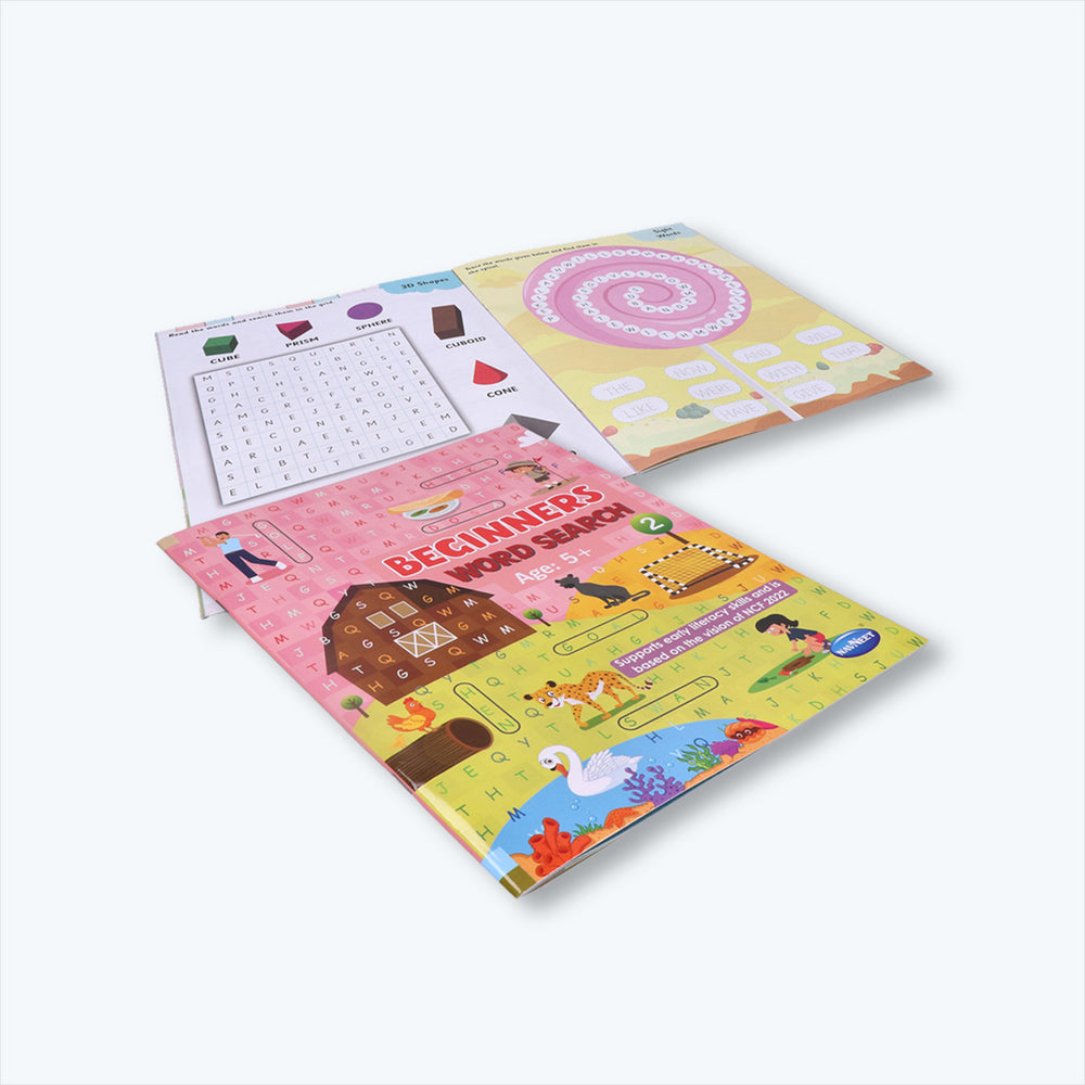 Navneet Beginners Word Search Book Combo-Book 1 and 2,word search activity for Kids