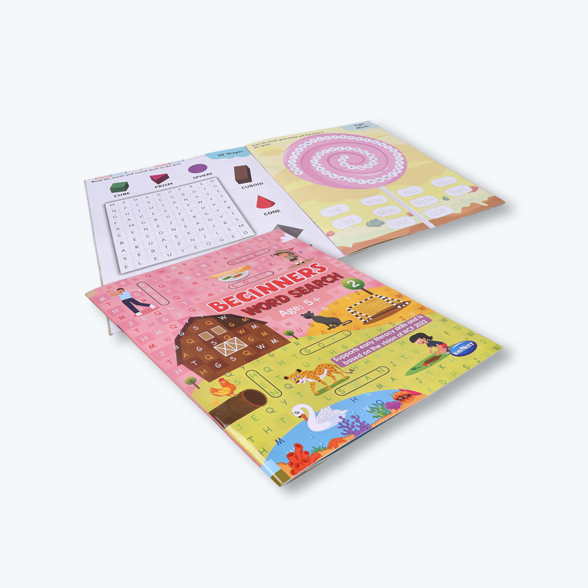 Navneet Beginners Word Search Book Combo-Book 1 and 2,word search activity for Kids