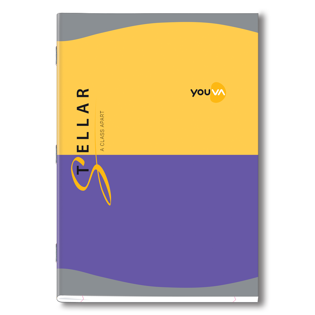 Youva Stellar, Soft Bound Long Book, A4 Size 21x29.7 cm, Unruled, 140 Pages for students by Navneet Pack Of 2