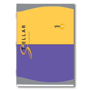 Youva Stellar, Case Bound Long Book, Foolscap Size 19.4x31.4 cm, Single Line, 216 Pages for students by Navneet  Pack Of 1