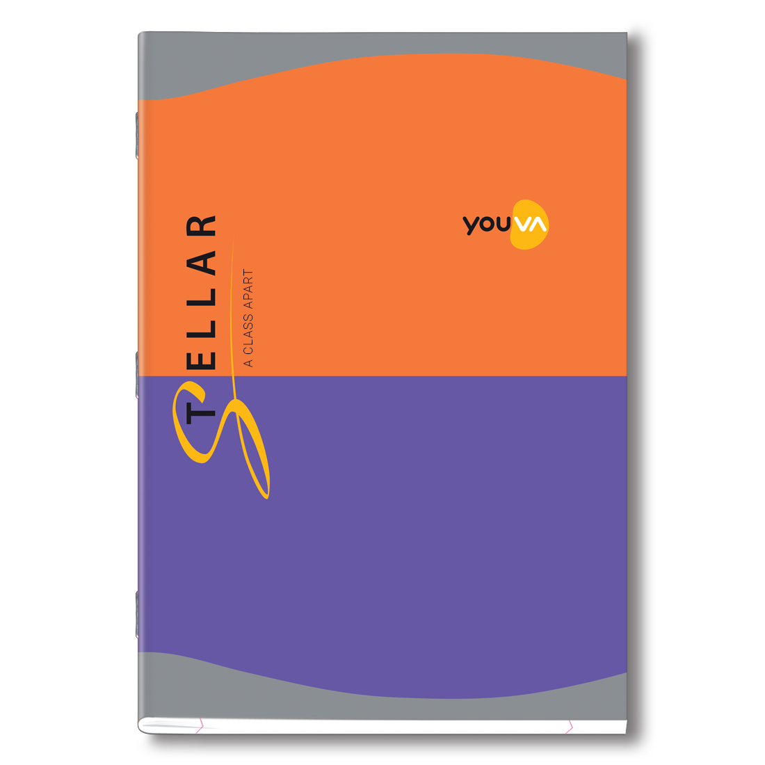 Youva Stellar, Soft Bound Long Book, A4 Size 21x29.7 cm, Unruled, 140 Pages for students by Navneet Pack Of 2