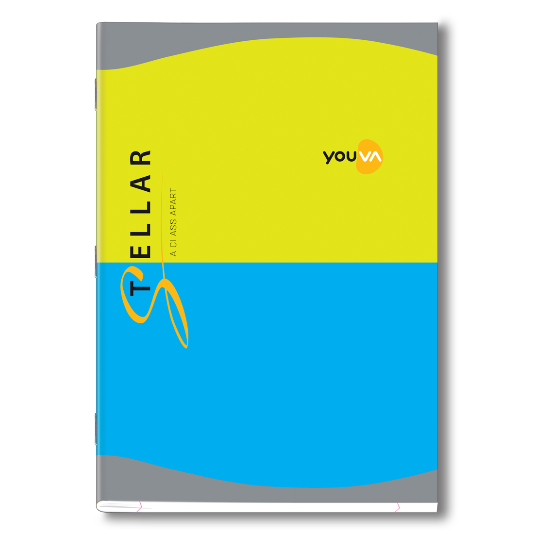 Youva Stellar, Soft Bound Long Book, A4 Size 21x29.7 cm, Unruled, 140 Pages for students by Navneet Pack Of 2