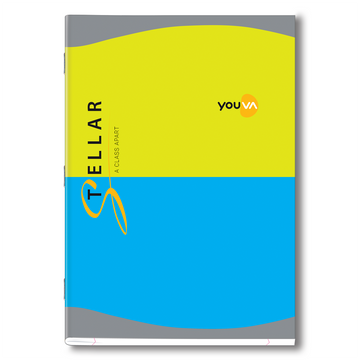 Youva Stellar, Soft Bound Long Book, A4 Size 21x29.7 cm, Unruled, 140 Pages for students by Navneet Pack Of 2