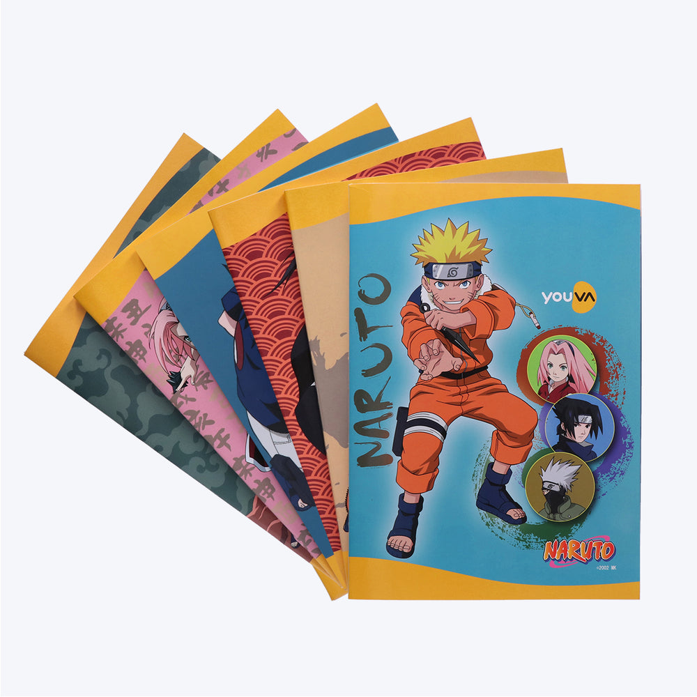 Youva NARUTO Long Book| Single Line| 172 Pages | A4 Size 21cm x 29.7cm| For Students by Navneet