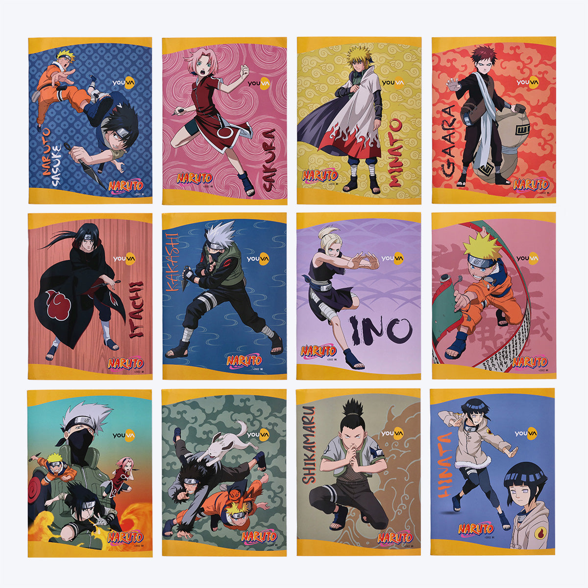 Youva NARUTO Jumbo Note Book| Single Line| 172 Pages | Jumbo Size 18cm x 24cm| For Students by Navneet