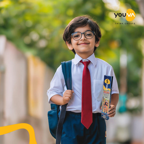 Youva NARUTO Pencils Ultra Dark 3B PRO| Pack of 10| For Students by Navneet